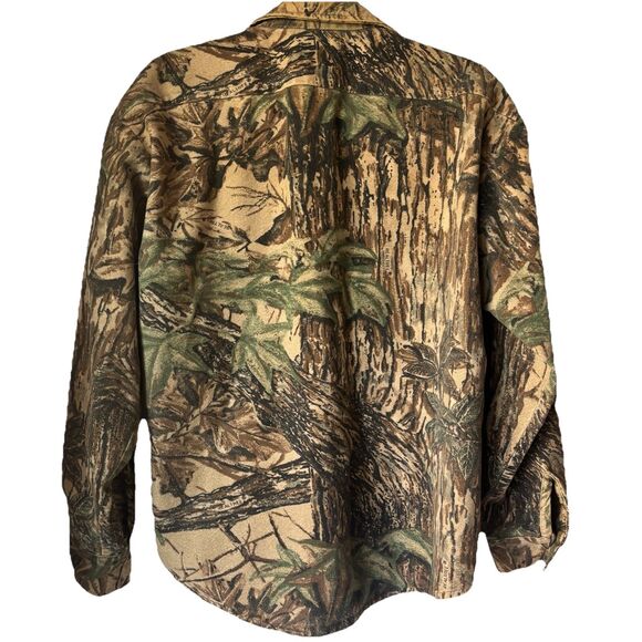 Codet RealTree Camo Flannel Shacket Men's 90’s M Hunting Shirt Jacket 22.5x25.5 - Picture 2 of 16